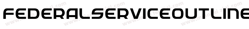 FederalServiceOutlineItalic-6ldM字体转换