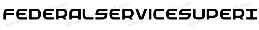 FederalServiceSuperItalic-81xB字体转换
