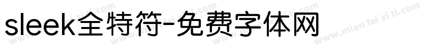 sleek全特符字体转换