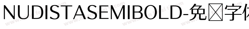 NUDISTASEMIBOLD字体转换