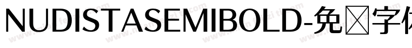 NUDISTASEMIBOLD字体转换