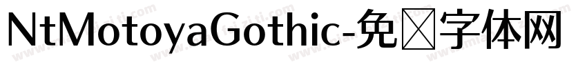 NtMotoyaGothic字体转换