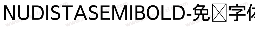 NUDISTASEMIBOLD字体转换