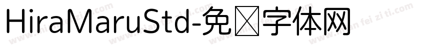 HiraMaruStd字体转换