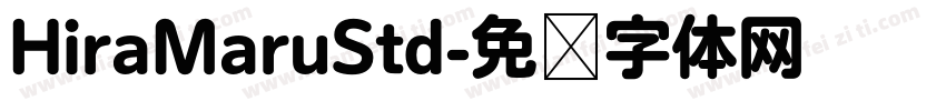 HiraMaruStd字体转换