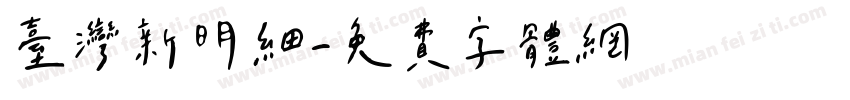 台湾新明细字体转换