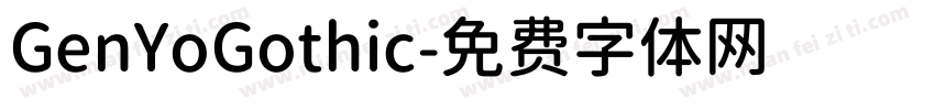 GenYoGothic字体转换