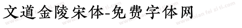 文道金陵宋体字体转换