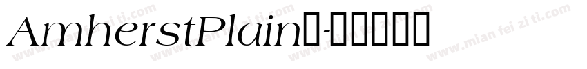 AmherstPlain◆字体转换