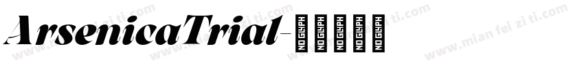 ArsenicaTrial字体转换