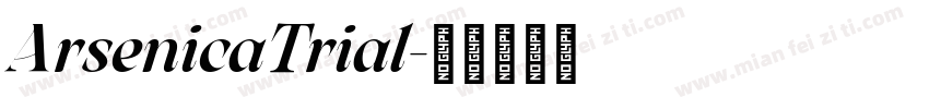 ArsenicaTrial字体转换