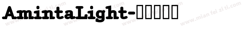 AmintaLight字体转换