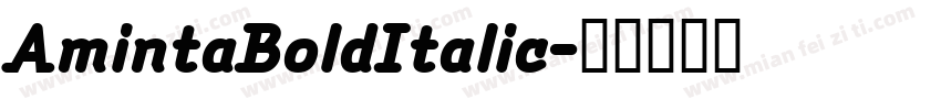 AmintaBoldItalic字体转换