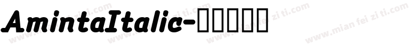 AmintaItalic字体转换