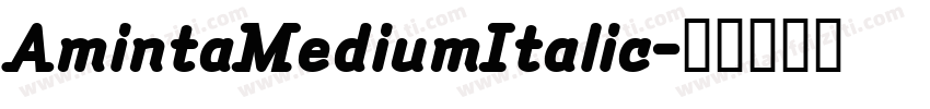 AmintaMediumItalic字体转换