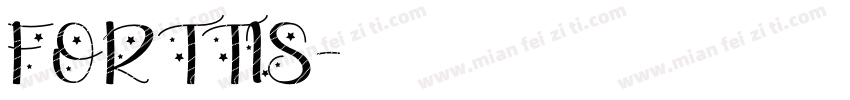 FORTTIS字体转换