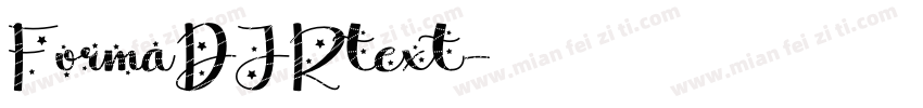 FormaDJRtext字体转换
