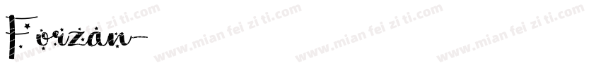 Forzan字体转换