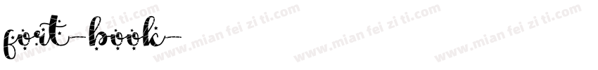 fort-book字体转换
