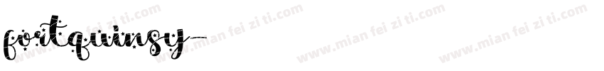 fortquinsy字体转换