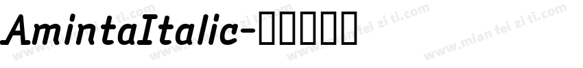 AmintaItalic字体转换