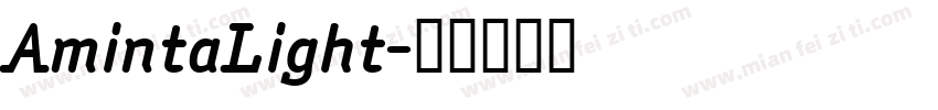 AmintaLight字体转换