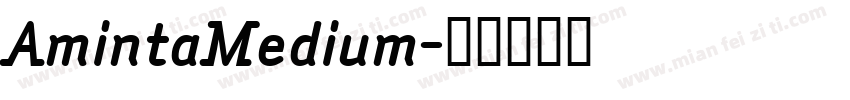 AmintaMedium字体转换