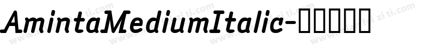 AmintaMediumItalic字体转换