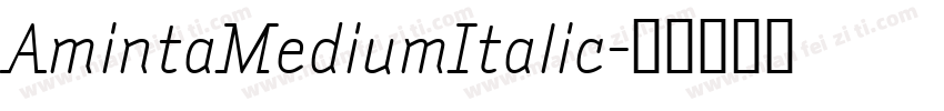 AmintaMediumItalic字体转换