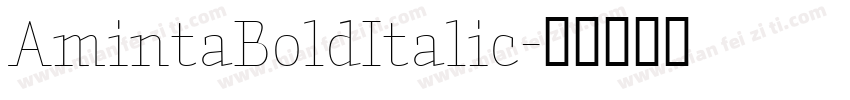 AmintaBoldItalic字体转换