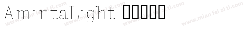 AmintaLight字体转换