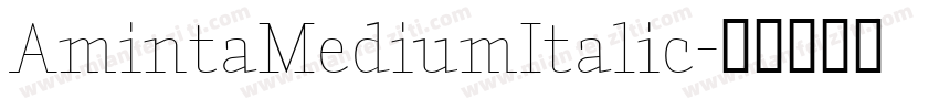 AmintaMediumItalic字体转换