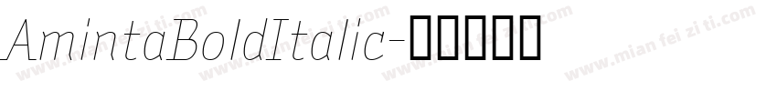 AmintaBoldItalic字体转换