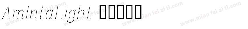 AmintaLight字体转换