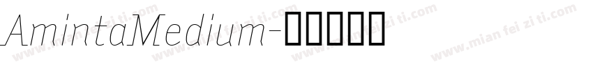 AmintaMedium字体转换