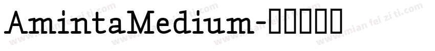 AmintaMedium字体转换