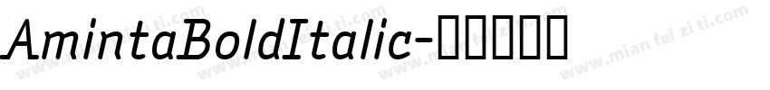 AmintaBoldItalic字体转换