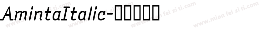 AmintaItalic字体转换