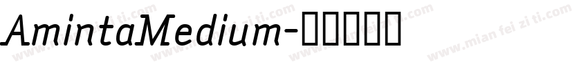 AmintaMedium字体转换