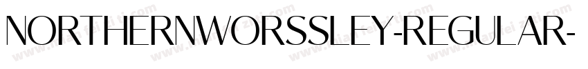 NorthernWorssley-Regular字体转换