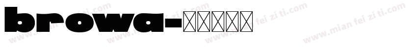 browa字体转换