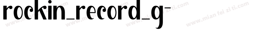 rockin_record_g字体转换
