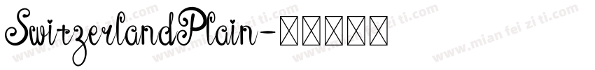 SwitzerlandPlain字体转换