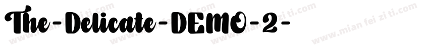 The-Delicate-DEMO-2字体转换