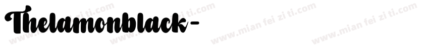 Thelamonblack字体转换