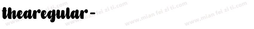 thearegular字体转换
