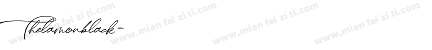 Thelamonblack字体转换