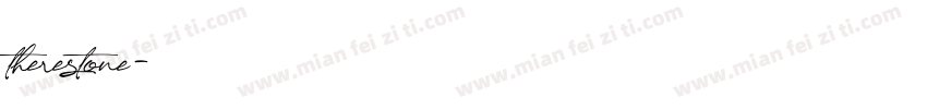 therestone字体转换