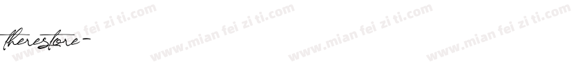 therestore字体转换