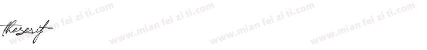 theserif字体转换